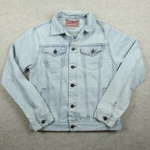 Brooklyn Cloth Denim Jacket Small Trucker Modern Light Wash Button Front